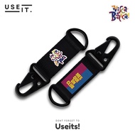 GANTUNGAN FC Barcelona Ball Keychain - FCB Ball Keychain - Nylon Keychain - Premium Keychain KFCB1