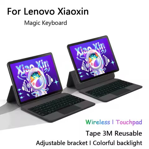 Backlit Keyboard Case For Lenovo Tab M10 Plus 3rd Gen 10.6inch Tablet Stand Case for Xiaoxin Pad Pro