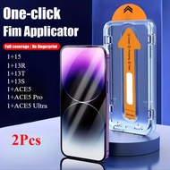 2 Pcs Dust Free Installation Full Cover Tempered Glass For Oneplus 15 13R 13T 13S ACE5 Pro ACE5 Ultr