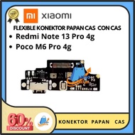 Redmi Not 13 Pro 4G/poco M6 Pro 4G Original Flexible Connector Board Cas + Con H/F+Mic