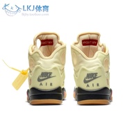 Air Jordan 5 x OFF-WHITE AJ5 OW Joint Cream WHITE Sail Cicada Wing DH8565-100