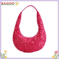 Vải sequin lấp lánh Túi Bling túi nhỏ Áo nhẹ túi xách tay dây kéo đóng cửa phong cách cổ điển đi lại