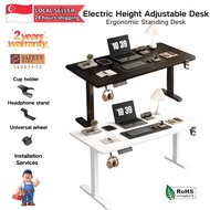 Electric Height Adjustable Desk Computer Desk | Office Desk | Ergonomic Standing Desk Study Table