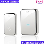 [SG STOCK] Wireless Doorbell Smart Home Self-powered Door Bell Chime Distance Up to 300m 無線門鈴 (White/Black)
