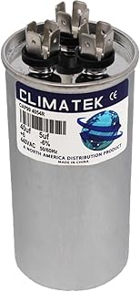 ClimaTek Round Capacitor - fits Carrier # HC98JA041D | 40/5 uf MFD 370/440 Volt VAC