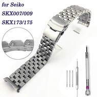 ♕☇✥ 316L Stainless Steel Watch Band Bracelet for SKX007 SKX009 SKX173 SKX175 Wristband 20mm 22mm Strap Curved End Link