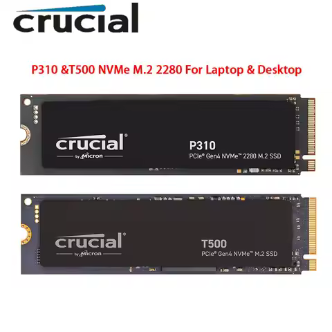 Crucial P310 T500 1TB 2TB 500GB 2280 PCIe Gen4 3D NAND NVMe M.2 SSD Internal Solid State Drive For L