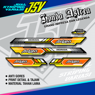 Striping Astrea Grand Variasi Stiker Sticker Honda Prima Bulus Motif Klasik Original BLUE