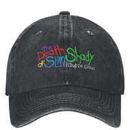 The Death Of Slim Shady Eminem 2024 Merch Unisex Style Baseball Cap Distressed Cotton Hats Cap Casqu
