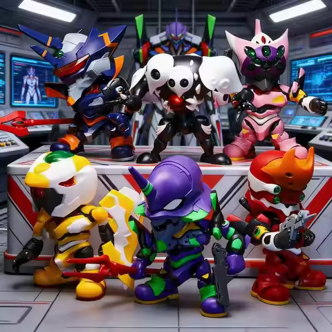 In Stock Originate YOLOPARK SOSKILL NEON GENESIS EVANGELION Assembling Movability Mooel Toys Q editi