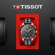 TISSOT T100.417.36.051.00 T1004173605100 PRS 516 CHRONOGRAPH Quartz 42mm Leather Strap Black Gold *O