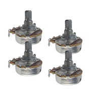 NEW 4Pcs Guitar Pots Bass Potentiometers Pots A250K /B250K /A500K /B500K Short Split Shaft Big Size Electric Guitar Parts