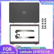 New LCD Back Cover Front Bezel Hinges For DELL Latitude 3510 E3510 L3510 Laptop Rear Lid Top Case Sh