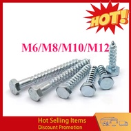 Galvanized hexagonal self-tapping DIN571 Galvanized wood screw Self-tapping screw Extended hexagonal