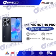 [READY STOCK] Infinix Hot 40 Pro [8GB+8GB RAM | 256GB ROM], 1 Year Warranty by Infinix Malaysia!!