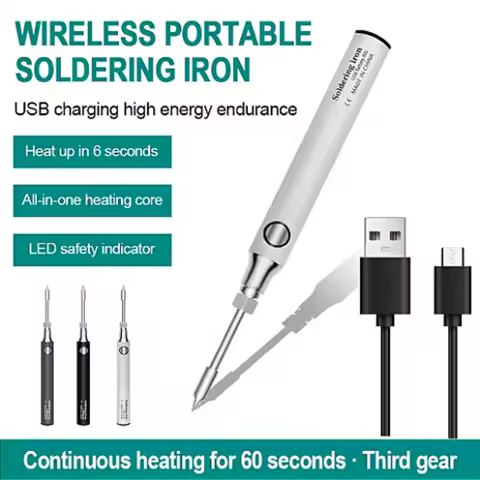Micro Soldering Iron USB Battery Wireless Soldering Iron Portable Electric Welding Machine Solder Pe