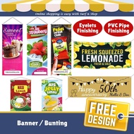 Banner Bunting Printing With FREE Design