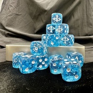 Warhammer 30K Sons of Horus Frosted Transparent Resin Dice Set Horus Chaos Theme Iron Box 3D Totem