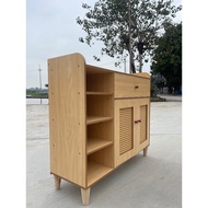 Wooden Rattan Shoe Cabinet MIN Rattan Lung Cabinet Is Both Modern And Luxurious. Many Utility Compartments, Waterproof, Scratch Resistant.