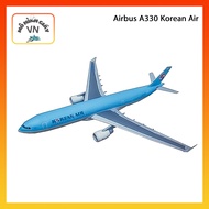 Airbus A330 Korean Air Assembly Paper Model - MohinhgiayVN