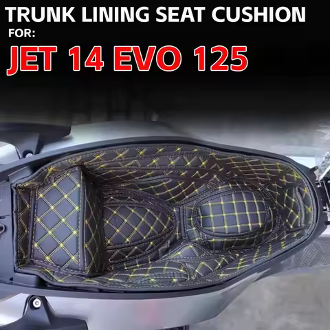 For SYM JET 14 EVO 125 150 200 Motorcycle Storage Box Leather Jet 14 Evo Sym Accessories Trunk Linin