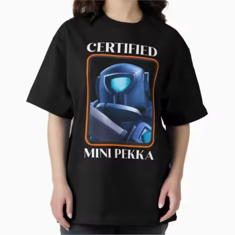 Certified Mini PEKKA Children Clash Royale T-shirt For Men Women 100% Cotton T Shirts Short Sleeve T