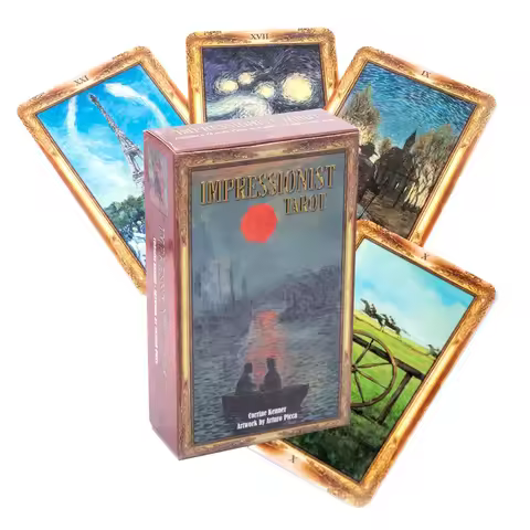 New Impressionist Tarot cards A 78 Deck Oracle English Visions Divination fate Borad Playing Games