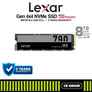 LEXAR NM790 NVME Gen4 SSD (7400R/6500W) - 8TB (5Yrs Lexar Warranty)