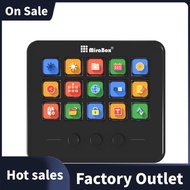 V2.0  Keyboard 18Keys Visual DIY Macro Buttons Desktop Keyboard Adjustable Console Stand Touch HA