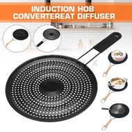 Black Induction Hob Converter Heat Diffuser Disc Adapter Plate Saucepan 21/22cm
