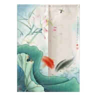 Noren Koi Fish Japanese Curtain Noren Japanese Curtain Doorway Half Curtain Feng Shui Door Curtain