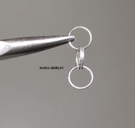 jump ring 10mm dan 8mm ( 10gr ) utk gelang kalung dll - kuning 8mm