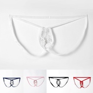 Twiligh Mens Crotchless G-String Lingerie T-back Thong Sexy Briefs Panties Underwear