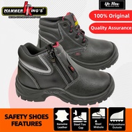 Hammer King's HK2 Safety Shoes Steel Toe Cap Steel Midsole Leather Safety Shoes Anti-Slip 15002 | 15