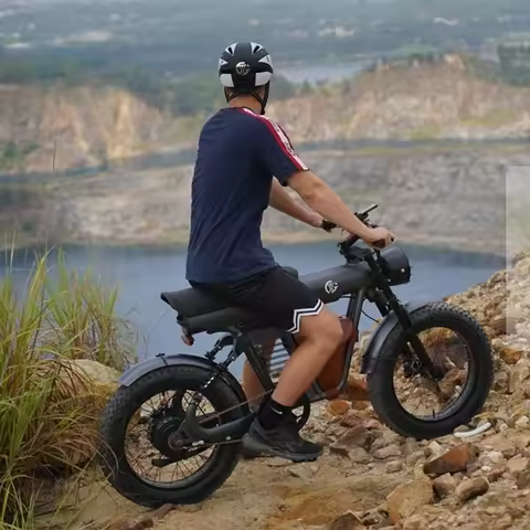 Electric motorcycle snow beach mountain bike 20 inch fat tire cross-border export electric bicycle o