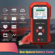 ZumTek Micro 500 Car Battery Tester 12V Lithium Battery Test Lead Acid Battery Analyzer System Test 