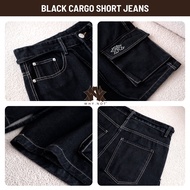 [Có Bigsize] - Quần Short Jean Nam Túi Hộp WHY.NOT NAVY CARGO SHORT JEANS Form Rộng Trên Gối - Quần 