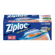Asahi Kasei Ziplock Freezer Bags M 45 Sheets