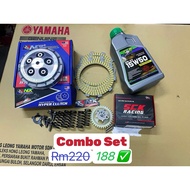 Y15 Y16 COMBO SET HYPER CLUTCH PLATE OIL PUMP 4T ESR NLK SCK FCC RACING CLASS SPRING Y150 Y15ZR 15w5