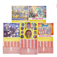 400 Pcs(9 Designs)Tikam Duit Mainan Papan Sakai/Ultimate War/X-Factor/Cars/Superman Old School Child