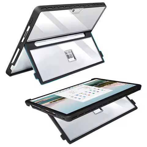 Hard Case For Microsoft Surface Pro 11 10 9 8 13 Inch Shockproof Protective Rugged Cover Compatible 