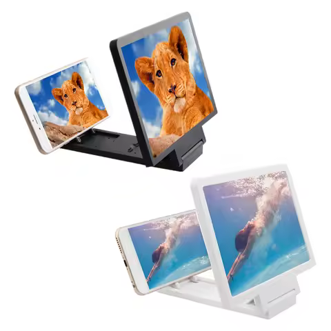 F1 8.2 inch HD Mobile Phone Screen Magnifier 3D Smartphone Screen Stand Amplifier Enlarger Projector
