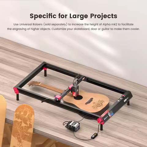 AlgoLaser Y-Axis Extension Kit For DIY KIT MK2 Alpha MK2 DIY Laser Engraver Expand Working Area to 8