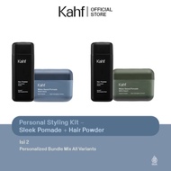 Personal Styling Kit - Kahf Matte Dapper / Kahf Sleek Classy Pomade + Kahf Volumized Suave Hair Powd
