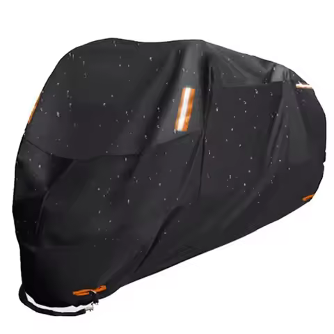 300D Motorcycle Covers Thick Black Design Waterproof Motors Dust Rain Snow UV Protector Cover Indoor