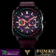 TOMAZ Watch JEZPER Swarovski TQ021B-D9 [Black/Purple/Green] [Joker] New / Authentic / Original / Lim