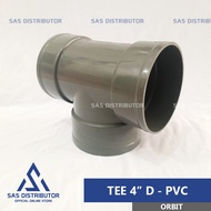 TEE 4" inch D | Tee Pipe 4" inch PVC Voscar | Letter T 4" in | T Pipe Connection | Tee 11.4 mm