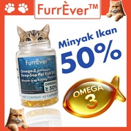 FURREVER Salmon Oil for Cat Omega 3 Fish Oil Cat Supplement Minyak Ikan Untuk Kucing Cat Fish Oil