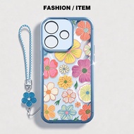 YBD Phone Case For OPPO A5i A3X 5G 4G A3 NFC A40 A40M A60 5G INS Flower Trend Ultra-thin Silicone So