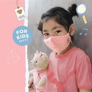 Teddy House : Beary Buddy Mask หน้ากากผ้า รุ่นสายคล้อง มีให้เลือกได้ 3 ขนาด หน้ากากผ้านาโน ปักลายน้องหมีน่ารัก